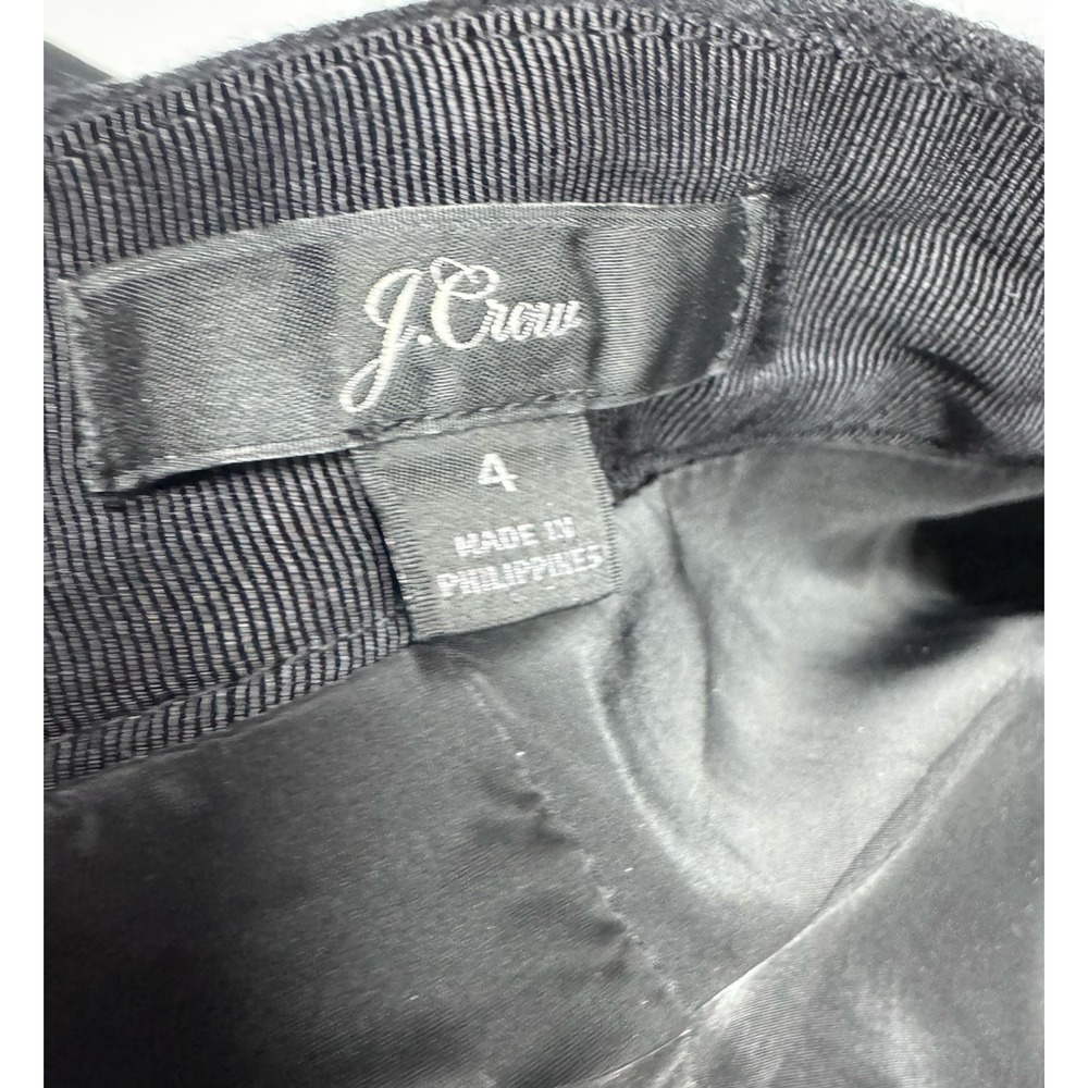 J. Crew The Pencil Skirt Women's Size 4 Black Wool Back Slit Lined Office Preppy - Picture 6 of 10